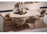 Set Da Pranzo Tavolo Da Pranzo Sedie Set 9 Pezzi Sala Da Pranzo Beige Legno Lusso