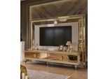 Porta Tv Rtv Lowboard Parete Attrezzata Credenza Legno Oro Design Moderno