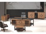 Lusso Scrivania Completa Per Ufficio Set Di Scrivanie Per Ufficio 4 Pezzi In Legno Marrone Tabella