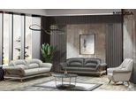 Set Divano Di Lusso 3+3+1 Posti Divani Classici Poltrone Tessuto 3Pz.