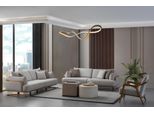 Mobili Soggiorno Colore Chiaro Set 2X Divani 3 Posti E Poltrone 3Pz.