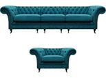 Soggiorno Design Set 2 Pezzi Divano Tre Posti Divano Nuovo Poltrona Di Lusso