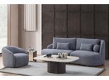 Suite Soggiorno Completa Di Design Divano A Tre Posti Poltrona 2Pcs