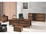 Mobili Per Ufficio Scrivania Completa Per Ufficio Set 4 Pezzi Legno Marrone