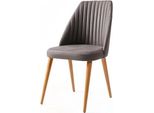 Sedia Imbottita Moderna Design Poltrona Marrone Sedia Bracciolo Sala Da Pranzo Lusso