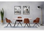 Set Da Pranzo Zona Pranzo Tavolo Sedie Gruppo 5Pz Sala Da Pranzo Tavolo Marrone