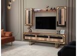 Set Parete Attrezzata Mobile Porta-Tv Rtv Basso Soggiorno Marrone
