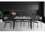 Set Da Pranzo Tavolo Da Sala Da Pranzo Tavolo Da Pranzo Tavolo In Legno Sedie 5Pz Grigio