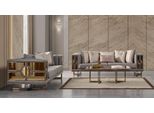 Set Di Divani A Tre Posti Grigio Divano Di Lusso Moderno Set Tavolino 3 Pezzi Nuovo