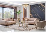 Set Di Divani Di Lusso 3+2+1 Poltrona Divano Imbottito Design 3 Pezzi.