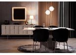 Set Sala Da Pranzo Set Tavolo Da Pranzo Moderno 4X Sedie Imbottite Sideobard 7 Pezzi