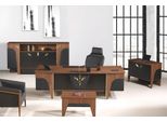 Set Completo Di Scrivanie Per Ufficio 4 Pezzi In Legno Marrone Lusso Grande