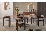 Set Sala Da Pranzo Moderna Tavolo Da Pranzo 4X Sedie Cassettiera Specchio Mobili Di Design