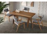 Sala Da Pranzo Set Da Pranzo Zona Pranzo Tavolo In Legno Set Di Sedie Per Tavolo Da Pranzo 7 Pezzi Marrone