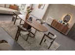 Set Da Pranzo Di Lusso Tavolo Da Pranzo + 6X Sedie + Credenza + Specchio 9 Pezzi Moderno