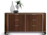 Cassettiera Credenza Mobile Alto Design Legno Credenza Marrone Nuovo