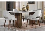 Sedia Poltrona Mobili Moderni Di Design Sedie Da Sala Da Pranzo Cucina Legno Tessile