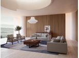 Set Di Divani Di Design 3 Pezzi Divano A Due Posti Divano Imbottito 2X Poltrona Soggiorno