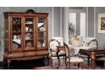 Set Sala Da Pranzo Classica Mobili In Legno Tavolo Da Pranzo 4X Sedie Vetrina 6 Pezzi