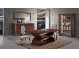 Tavolo Da Pranzo 4х Sedie Vetrinetta Credenza 8 Pezzi Sala Da Pranzo Gruppo Set
