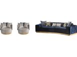 Soggiorno Completo Chesterfield 4 Posti 2X Poltrona 3 Pezzi Jvmoebel