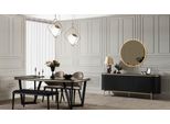 Set Sala Da Pranzo Moderno 8 Pezzi Tavolo Da Pranzo 4X Sedie Credenza Specchio Panca Nuovo