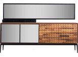 Credenza Credenza Con Specchio Mobile Cassettiera Legno Marrone Sala Da Pranzo