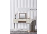 Tavolino Da Toilette Specchio Sgabello Set Completo Comò Camera Da Letto Nuova Console Barocca