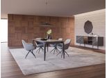 Sala Da Pranzo Di Lusso Completa Di Tavolo Da Pranzo 4X Sedie Arredamento Credenza Con Specchio