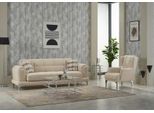 Set Di Divani A Tre Posti Divano A 3 Posti In Tessuto Poltrona Imbottita Divano Imbottito Beige