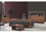 Mobili Per Ufficio Di Lusso Set Completo Di Scrivania Per Ufficio 4 Pezzi Legno Marrone