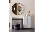 Tavolino Da Toilette Moderno Di Design Bianco Con Specchio Mobili Da Camera Da Letto Di Lusso 2 Pezzi Nuovo