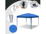 Jayseuw Gazebo Pieghevole 3X3M Blu Tenda Per Feste Protezione Uv Regolabile In Altezza Con Borsa Di Trasporto, Per Campeggio Giardino All'aperto Senza Pareti Laterali