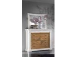 Cassettiera Con Specchio Credenze Cassettiere In Legno Mobili 2Pz Bianco Italia