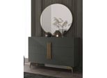 Credenza Moderna Cassettiera In Legno Grigio Armadi Guardaroba Lusso Italiano Nuovo