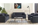 Set Di Divani 3+2+1+1 Posti In Tessuto Moderno Completo 2X Poltrona Divano 3 Posti Lusso