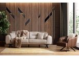 Set Di Divani Classici Divano In Tessuto Poltrona A Tre Posti Divano Imbottito Beige