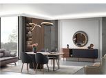 Grande Sala Da Pranzo Tavolo Da Pranzo Di Design 4X Sedie Imbottite Credenza