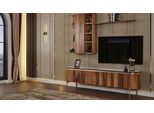 Set Da Salotto Perfetto Composto Da Mobile Tv Basso E Pensile Marrone
