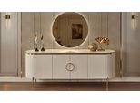 Composto Da Set Per Sala Da Pranzo Composto Da Credenza E Specchio Di Colore Beige