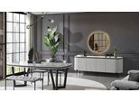 Set Per Sala Da Pranzo Moderna Composto Da Tavolo Da Pranzo 4X Sedie E Credenza A Specchio