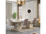 Set Da Sala Da Pranzo Combinazione Di Tavoli Da Pranzo Gruppo Da Pranzo Set Di Tavoli E Sedie Zona Pranzo 7 Pezzi