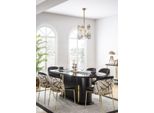 Sala Da Pranzo Tavolo Da Pranzo Sedia 6X Sedie Tavoli Tavolo Gruppo Da Pranzo In Metallo Set 7Pcs Nuovo