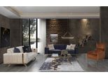 Set Di Divani Di Lusso Divani Tessili 4+3+1 Divani Da Salotto In Tessuto