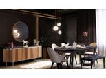 Elegante Set Sala Da Pranzo 8 Pezzi Tavolo Da Pranzo 4X Sedie Credenza Specchio Panca Nuovo