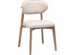 Sedia Da Pranzo Marrone Beige Legno Senza Tempo Elegante Confortevole Elegante Moderna Robusta