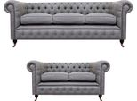 Chesterfield Design Lusso Divano Imbottito Divano Sedile Set Tessile Divano Set