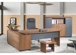 Scrivania Ad Angolo Mobili Per Ufficio Ufficio Completo 3 Pezzi Legno Marrone Set