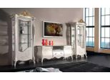Parete Soggiorno Classica 2X Vetrina Credenza Rtv Scaffale 3 Pz.