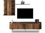 Set Da Soggiorno Composto Da Lavagna Tv + Pensile Con Mensola 2 Pz. Nuovo